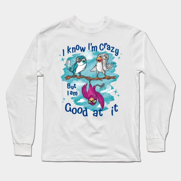 Crazy Bird Long Sleeve T-Shirt by 2P-Design